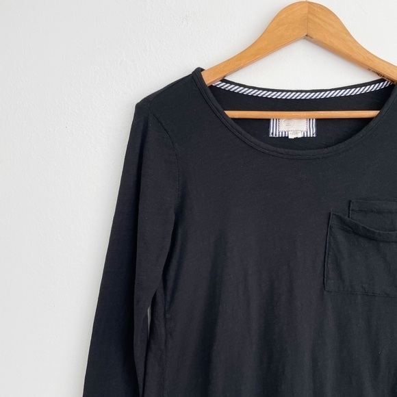 Anthropologie Postmark Black Double Pockets Tee Top Size Small - Picture 3 of 15